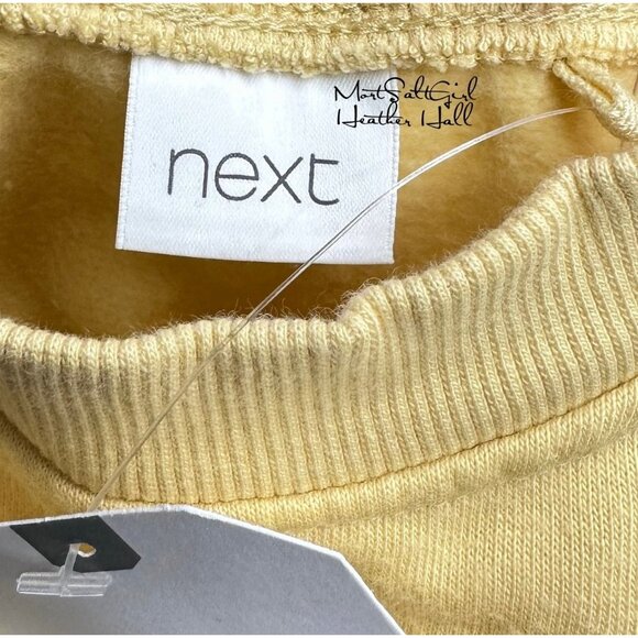 Next NWT 12-18 Months Yellow with Embroidered Flower Babydoll Toddler Dress - Picture 6 of 7